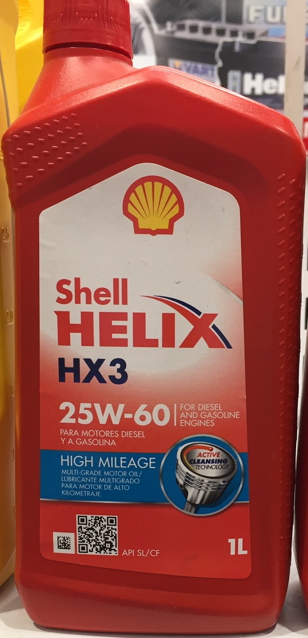ACEITE MINERAL SHELL HELIX HX3 HM 25W60 (1LT)