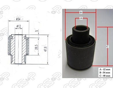 BUJE BASTIDOR INF CITROEN AX-106 (CENTRAL) AYD