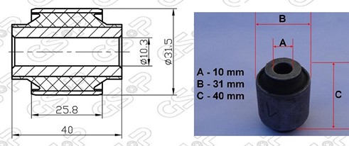 BUJE TENSOR TRA HONDA CIVIC 88-96 (INF/1) GSP