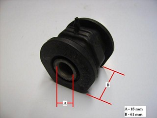 BUJE BASTIDOR INF HONDA CRV 96 (GOMA) GSP