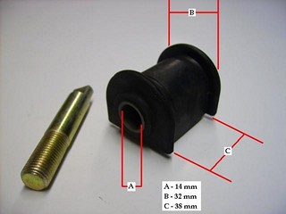 BUJE BASTIDOR INF CITROEN AX 89 (PUNTA)