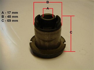BUJE BASTIDOR TRA PEUGEOT 206 (P/DEL) GSP