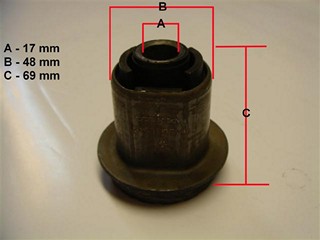 BUJE BASTIDOR TRA PEUGEOT 206 (P/TRA) GSP