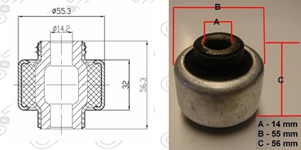 BUJE BASTIDOR INF CITROEN-PEUGEOT (CENTRO) GSP