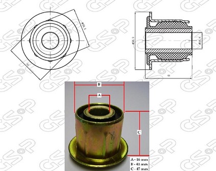 BUJE ELASTICO TRA PEUGEOT BOXER-DUCATO (CHAPA) GSP