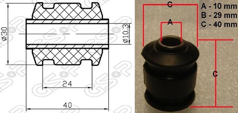 BUJE BASTIDOR INF DAIHATSU SIRION (PUNTA) GSP
