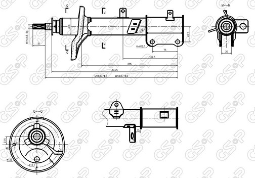 AMORTIGUADOR TRA DER TOYOTA COROLLA 93-02 BREME