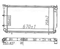 RADIADOR SUBARU LEGACY 90-94 MAN-AUT