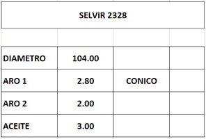 AROS 104.0mm HYUNDAI HD65-78 STD (3mm) (K)