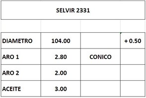 AROS 104.0mm HYUNDAI HD65-78 0.50 (3mm) (J)