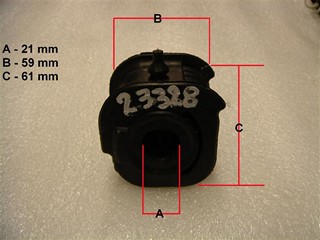 BUJE BASTIDOR INF IZQ MITSUBISHI LANCER 89 (GDE)