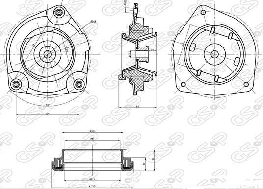 TORRE AMORT DEL IZQ NISSAN SENTRA B16 08 GSP