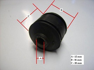 BUJE TENSOR TRA IZQ SUBARU LEGAXY 89 (CENTRAL) GSP