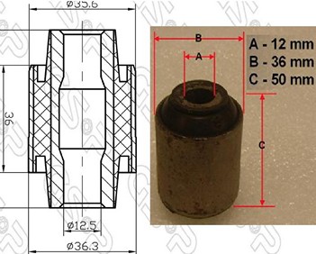 BUJE BASTIDOR TRA MITSUBISHI LANCER 93 GSP