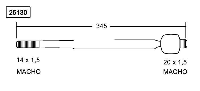 RACK END NISSAN PATHFINDER 96 GSP