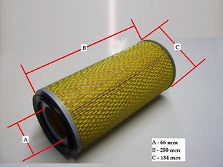 FILTRO AIRE HYUNDAI-MITSUBISHI (CAK253)