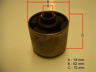 BUJE SUSPENSION TRA HYUNDAI SONATA (P/EJE)