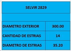 DISCO EMBR 300mm 14 EST HYUNDAI HD78-65 2019 VALEO