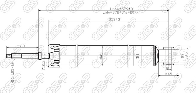 AMORTIGUADOR TRA NISSAN B17 13 BREME
