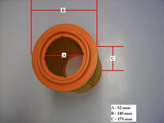 FILTRO AIRE HONDA (CA9493)