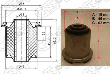 BUJE BASTIDOR SUP TOYOTA HILUX VIGO (2-4WD) GSP