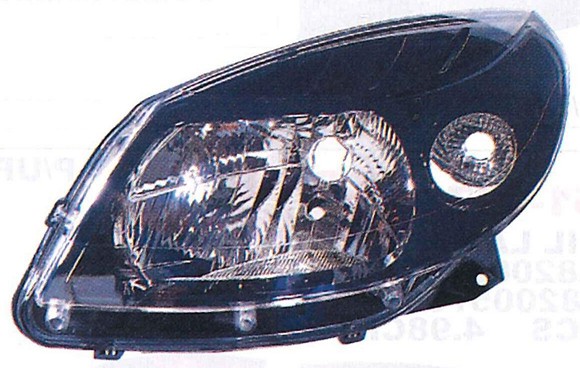 SEMIOPTICA IZQ RENAULT SANDERO 08 NEGRA DEPO