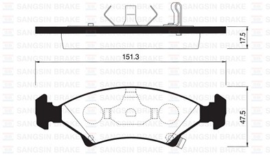 PASTILLAS DEL FORD ESCORT 82-KIA BREMSI