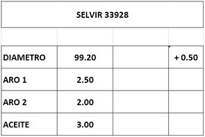 AROS 99.2mm NISSAN D22 0.50 QD32