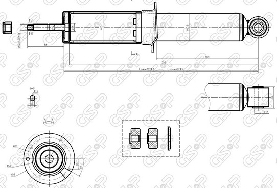AMORTIGUADOR DEL GM S10 13 BREME