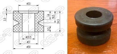 BUJE TENSOR DEL NISSAN 720-D21 (BARRA) GSP