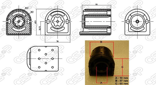 BUJE BASTIDOR INF NISSAN SENTRA B13 90 (GDE) AYD