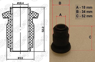 BUJE BASTIDOR INF MAZDA 323 81 (CHI)