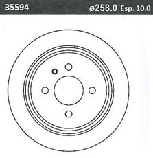 DISCO FRENO (258mm) TRA BMW E30 83