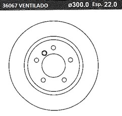 DISCO FRENO (300mm) DEL BMW E46 95