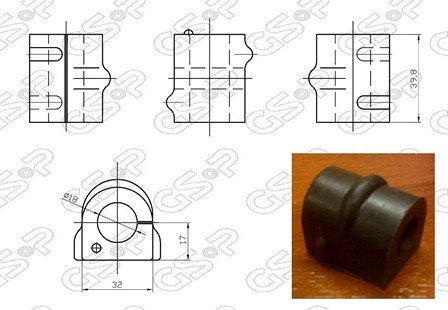 BUJE B/ESTAB DEL GM ASTRA- ZAFIRA 99 (16mm) GSP