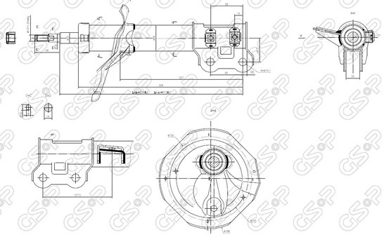 AMORTIGUADOR DEL DER KIA CERATO 10 GSP---