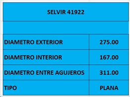 PLACA EMBR HYUNDAI-MITSUBISHI (275mm) WESTLAKE