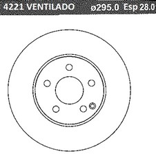 DISCO FRENO (295mm) DEL MB W204-5-7-12 08