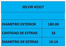 DISCO EMBR 180mm 18 EST GM N-300 MAX 13 WESTLAKE