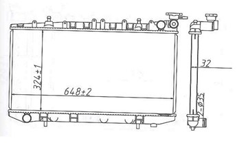 RADIADOR NISSAN B13 DIESEL