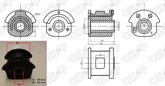 BUJE BASTIDOR INF DER HYUNDAI ACCENT 94 (GDE) AYD