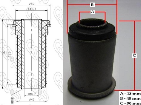 BUJE BASTIDOR INF MITSUB L200 90 (4WD) (GDE) GSP