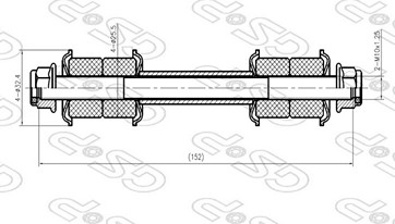 BIELETA DEL NISSAN D21-D22-FRONTIER-L200 152mm AYD