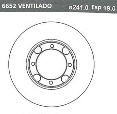 DISCO FRENO (242mm) DEL HYUNDAI ACCENT-EXCEL BREME
