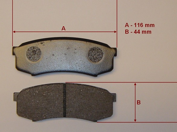 PASTILLAS TRA TOYOTA 03 (4WD) (T)