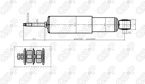 AMORTIGUADOR DEL TOYOTA HILUX 92 (4WD) BREME