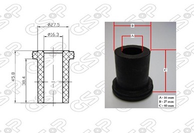 BUJE ELASTICO TRA HYUNDAI H100-L200 (4) KOREA