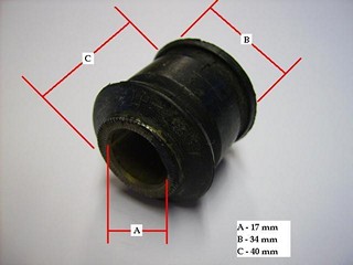 BUJE TENSOR TRA TOYOTA COROLLA 88 (Nº2) (18mm)