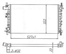RADIADOR FORD ESCORT-VERONA-LOGUS 1.6-1.8 93-96