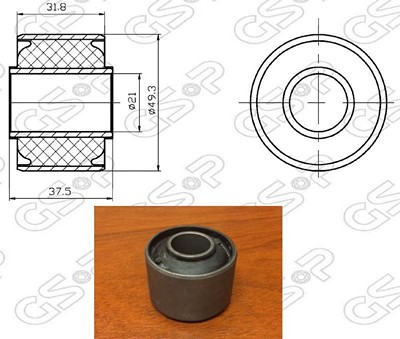 BUJE BASTIDOR INF NISSAN B15 00 (GDE S/SOPORTE)GSP